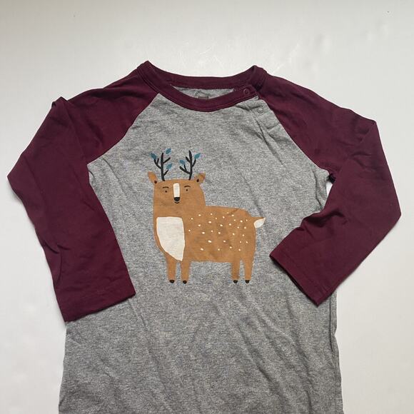 Tea Collection Deer Reindeer Romper - Picture 1 of 2